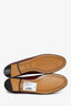 Gucci Burgundy Leather Horsebit 'Jordaan' Loafers Size 38.5