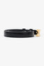Celine Black Leather Triomphe 18MM Belt Size 80