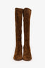 Gianvito Rossi Brown Suede Knee High Boots Size 39