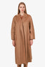 Max Mara Camel Cashmere Midi Cardigan Open Coat Size 4