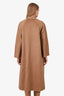 Max Mara Camel Cashmere Midi Cardigan Open Coat Size 4