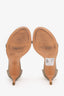Stuart Weitzman Gold Glitter 'Nudistcurve' Heels Estimated Size 9