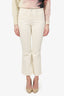 Veronica Beard White Denim Flare Leg Jeans Size 27