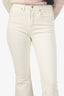 Veronica Beard White Denim Flare Leg Jeans Size 27