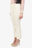 Veronica Beard White Denim Flare Leg Jeans Size 27