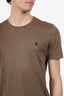 Louis Vuitton Brown Cotton Logo T-Shirt Size L Mens