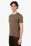 Louis Vuitton Brown Cotton Logo T-Shirt Size L Mens