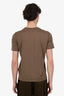 Louis Vuitton Brown Cotton Logo T-Shirt Size L Mens