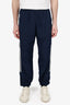 Balenciaga Navy Nylon Logo Track Pants Size M Mens