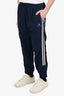 Balenciaga Navy Nylon Logo Track Pants Size M Mens