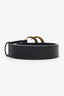 Gucci Black Leather GG Marmont Belt Size 75/30