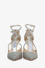 Jimmy Choo Gold Glitter Lancer 100 Heels Size 36.5