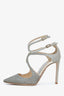 Jimmy Choo Gold Glitter Lancer 100 Heels Size 36.5