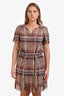 Pre-Loved Chanel™ 2018 Runway Multicolour Tweed Belted Mini Dress Size 40