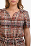 Pre-Loved Chanel™ 2018 Runway Multicolour Tweed Belted Mini Dress Size 40