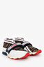Fendi Brown/White Mesh Zucca Socks Rockoko Sneakers Size 37