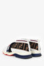 Fendi Brown/White Mesh Zucca Socks Rockoko Sneakers Size 37