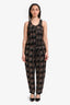 Isabel Marant Etoile Black Paisely Print Silk Jumpsuit Size 38