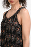 Isabel Marant Etoile Black Paisely Print Silk Jumpsuit Size 38