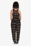 Isabel Marant Etoile Black Paisely Print Silk Jumpsuit Size 38