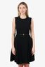 Versace Black Mini Dress With Belt Size 42