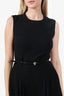 Versace Black Mini Dress With Belt Size 42