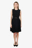 Versace Black Mini Dress With Belt Size 42