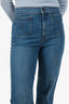 Veronica Beard Blue Denim 'Taylor' Wide Leg Jeans Size 28