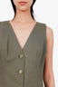 Veronica Beard Green Cotton Vest + Pant Set Size 8/6