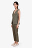 Veronica Beard Green Cotton Vest + Pant Set Size 8/6