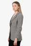 Veronica Beard Brown Houndstooth Cinched Blazer Size 8