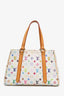 Louis Vuitton x Takashi Murakami White Multicolour Monogram Aurelia Tote