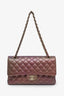 Pre-Loved Chanel™ 20B Purple Quilted Iridescent Lambskin Medium Classic Double Flap Bag