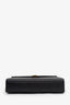 Saint Laurent Black Chevron Grained Leather Large Envelope Bag