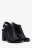 Alexander Wang Black Leather Nadia Peep Toe Heel Size 38.5