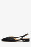 Pre-Loved Chanel™ Black Leather Slingback Heels Size 39