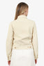 Celine Cream Corduroy Triomphe Button Jacket Size M