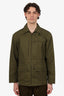 Dries Van Noten Green Drawstring Safari Zip-up Jacket Size S Mens