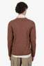 Comme des Garcons Brown Wool Contrasting Panels Cardigan Size L Mens
