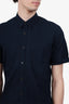 Dries Van Noten Navy Short Sleeve Button Up Size 48 Mens