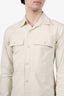Dries Van Noten Beige Utility Button Up Shirt Size 48 Mens