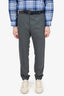 Sacai Grey Cropped Trousers With Belt Size 2 Mens