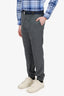 Sacai Grey Cropped Trousers With Belt Size 2 Mens