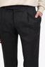 Saint Laurent Grey Wool Straight Leg Trousers Size 46 Mens