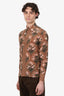 73 London Floral Print Button Up Shirt Size 39 Mens