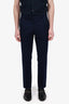 Berluti Blue Wool/Cashmere Straight Leg Trousers Size 48 Mens