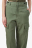Jil Sander Green Wool Pocket Detail Trousers Size 44