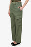 Jil Sander Green Wool Pocket Detail Trousers Size 44
