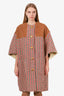 Gucci Runway Herringbone/Beige Cord Cape Jacket Size 42