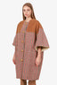 Gucci Runway Herringbone/Beige Cord Cape Jacket Size 42